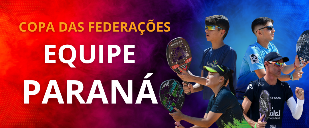 Estado do Paraná convoca atletas para Copa das Federações de Beach Tennis.